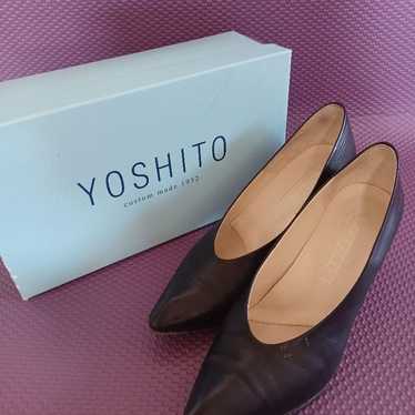 YOSHITO Genuine Leather Pumps Black 24cm - image 1