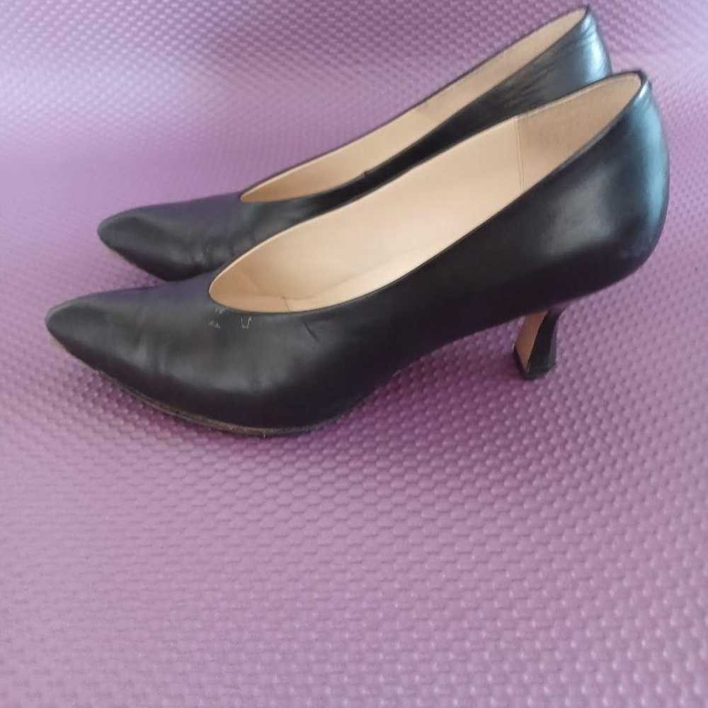 YOSHITO Genuine Leather Pumps Black 24cm - image 3