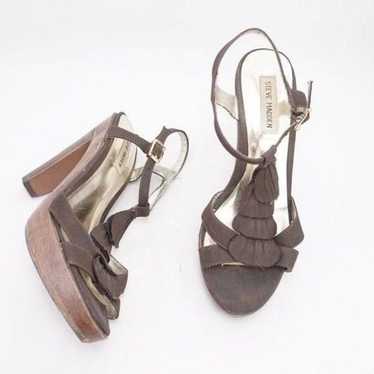 Steve Madden Brown Platform OpenToe Heel