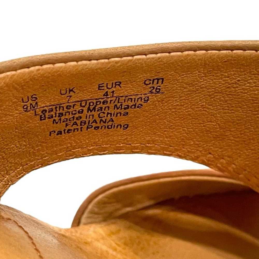 Naya Anthropologie Tan Leather Wedges Size 9 - image 2