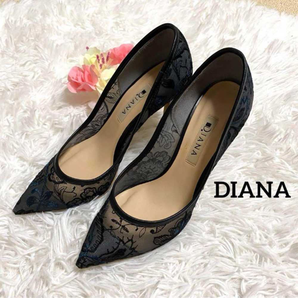 Diana, Embroidered Lace Pumps, Floral Pattern, Si… - image 2