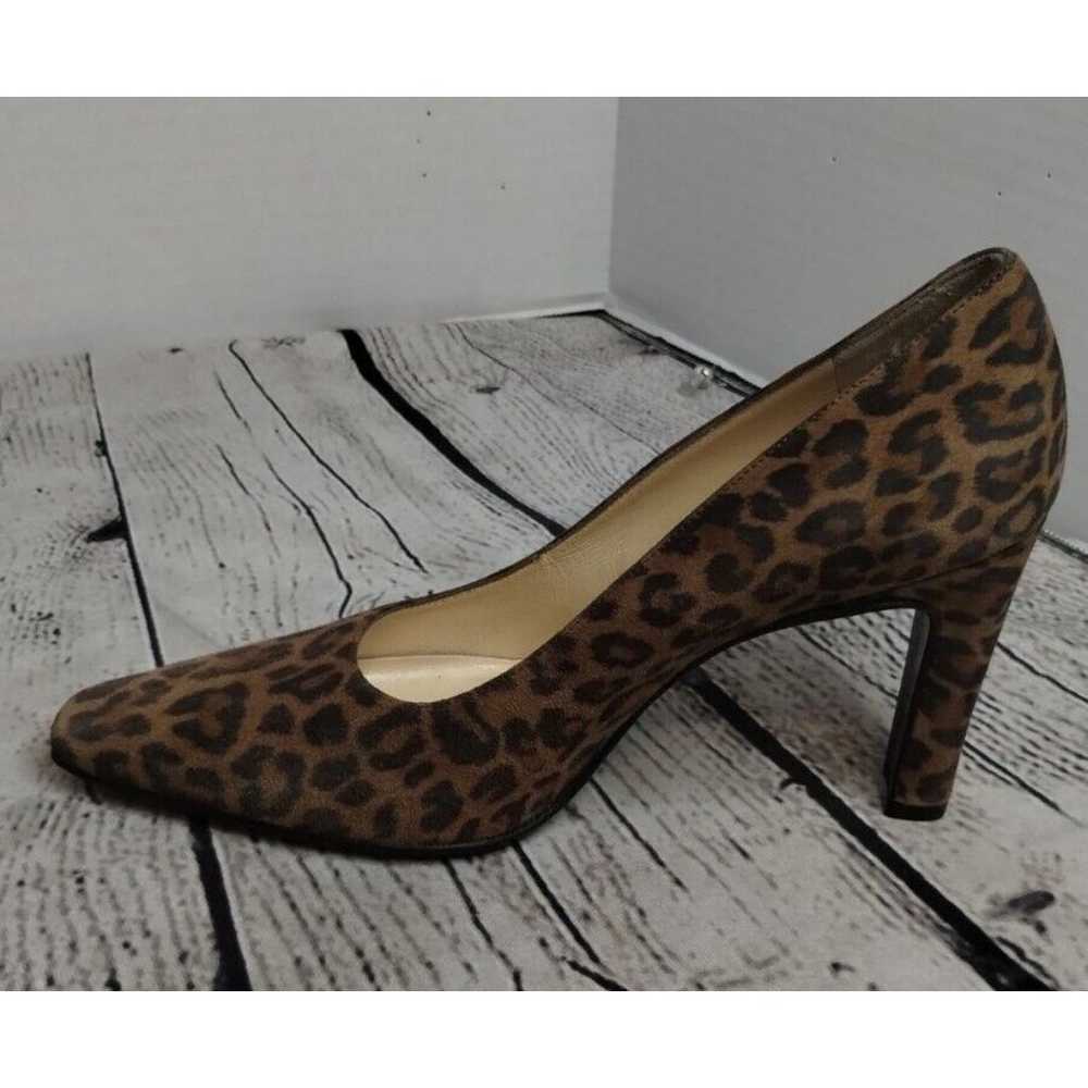 Paloma Vero Cuato Animal Print Suede Heels 8B - image 3