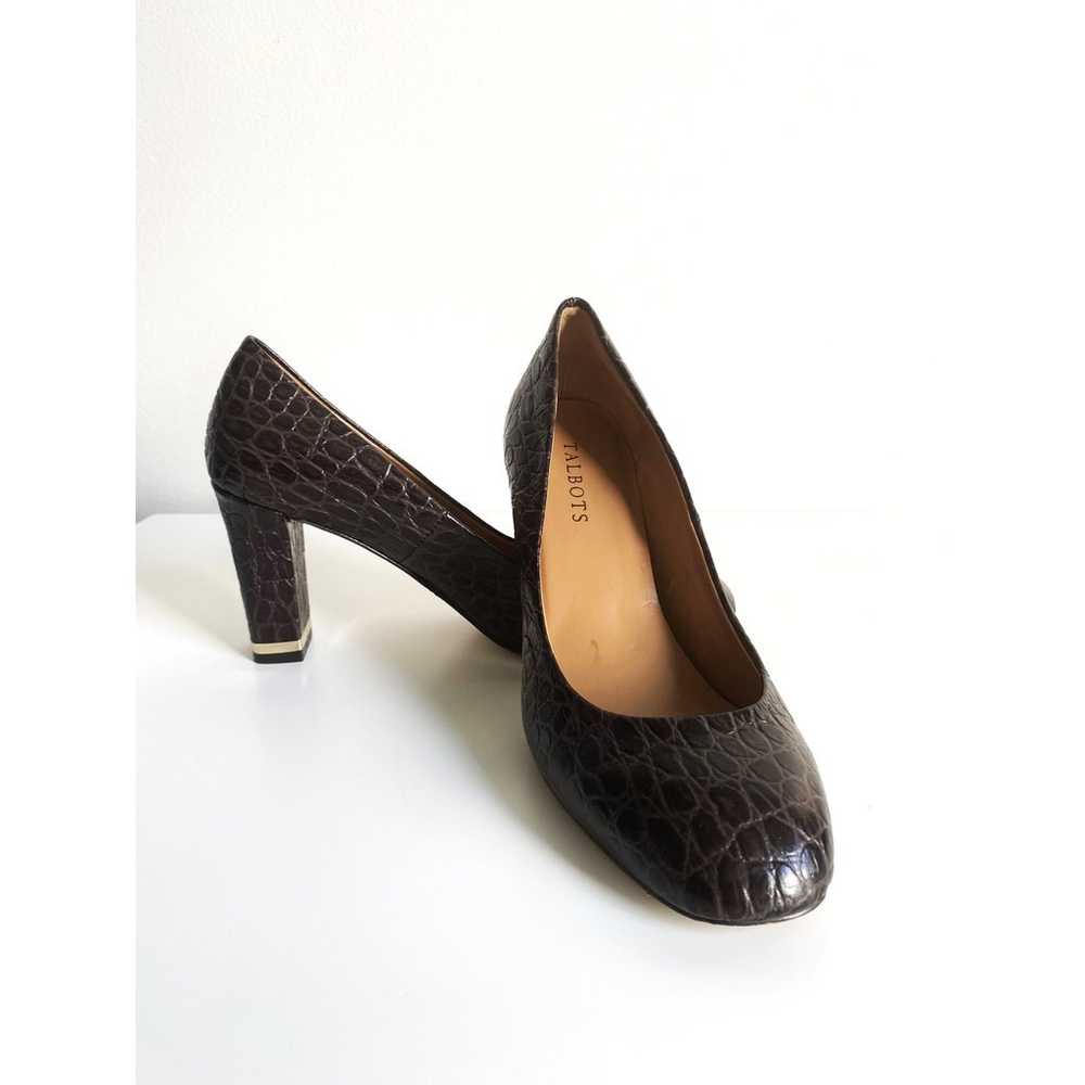 Talbots Shoes Womens 8 Crocodile Pump Leather Rou… - image 2