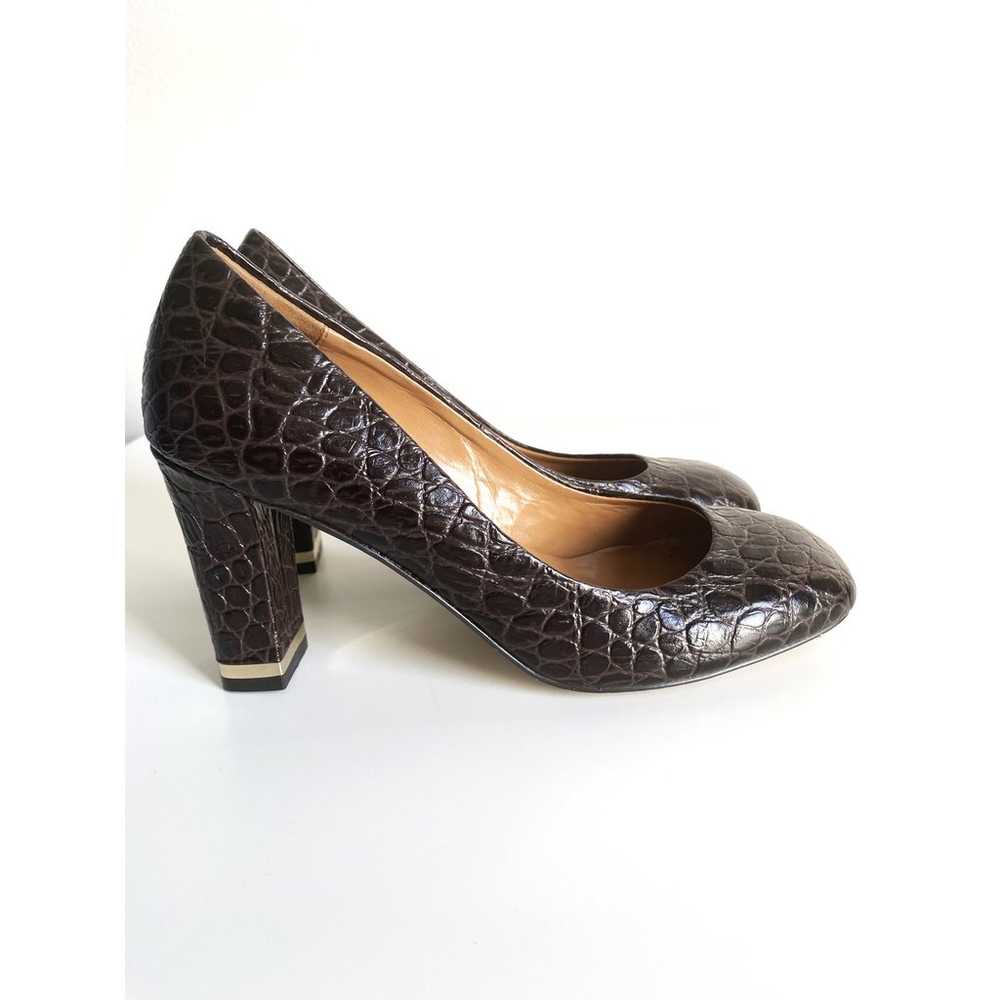 Talbots Shoes Womens 8 Crocodile Pump Leather Rou… - image 3