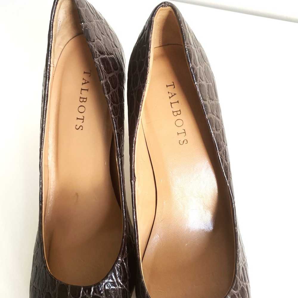 Talbots Shoes Womens 8 Crocodile Pump Leather Rou… - image 5