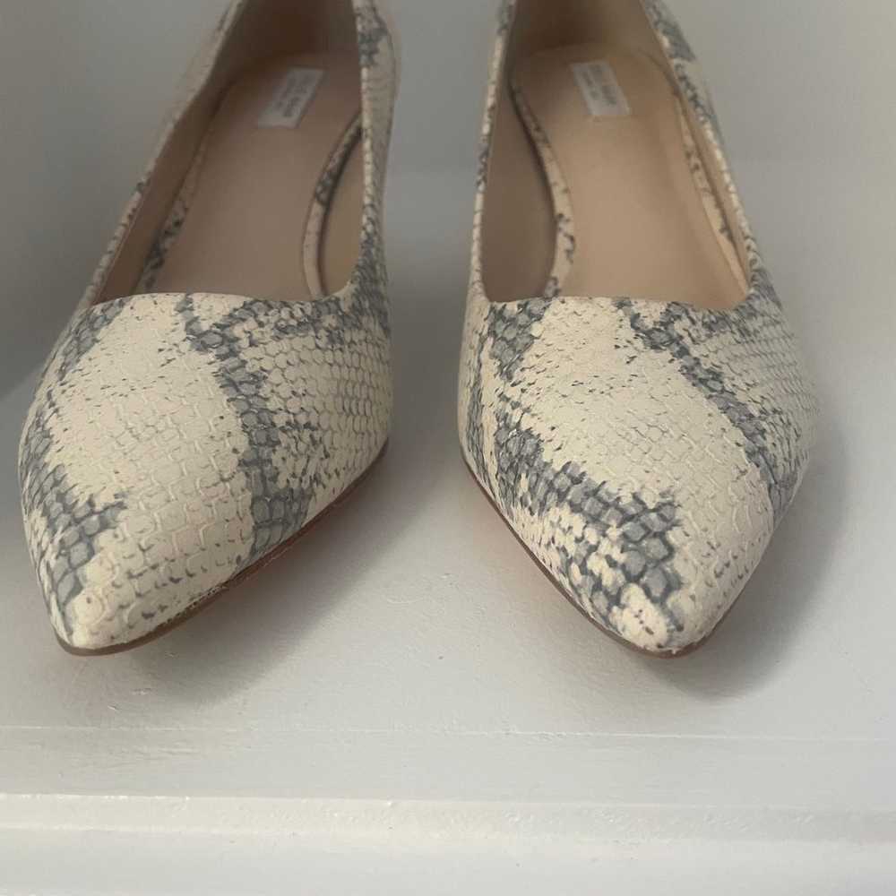 Cole Haan Vesta Ivory Snake Print Pointed Toe Roc… - image 2