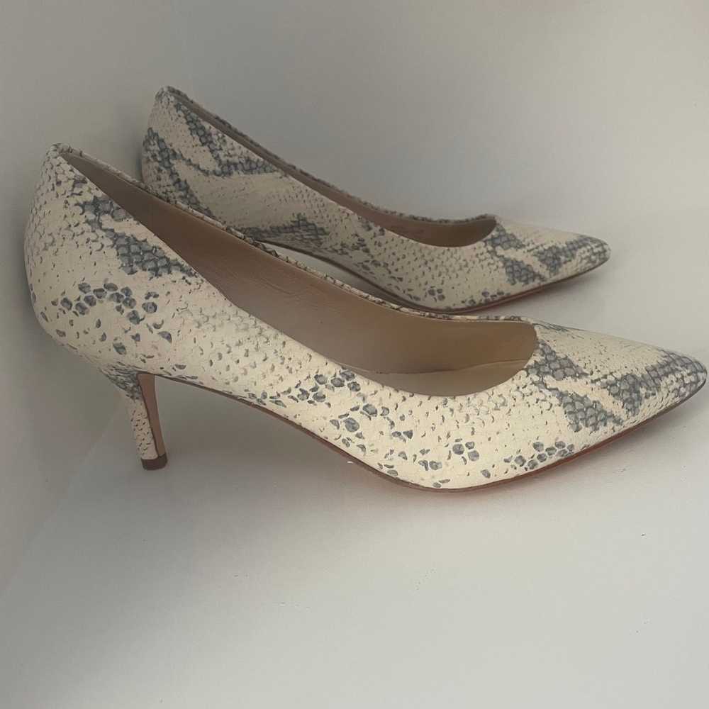 Cole Haan Vesta Ivory Snake Print Pointed Toe Roc… - image 3