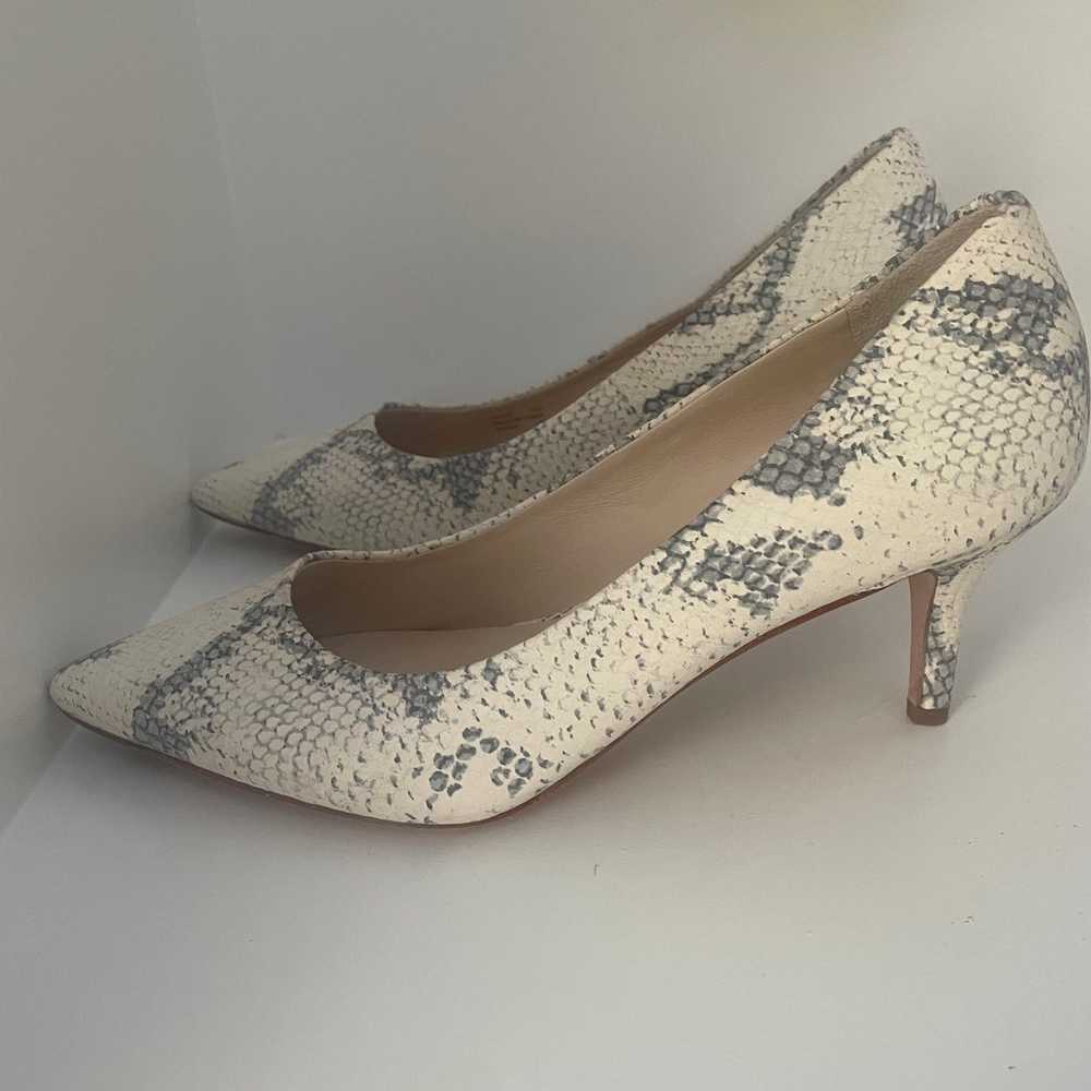 Cole Haan Vesta Ivory Snake Print Pointed Toe Roc… - image 4