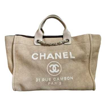 Chanel Deauville cloth tote