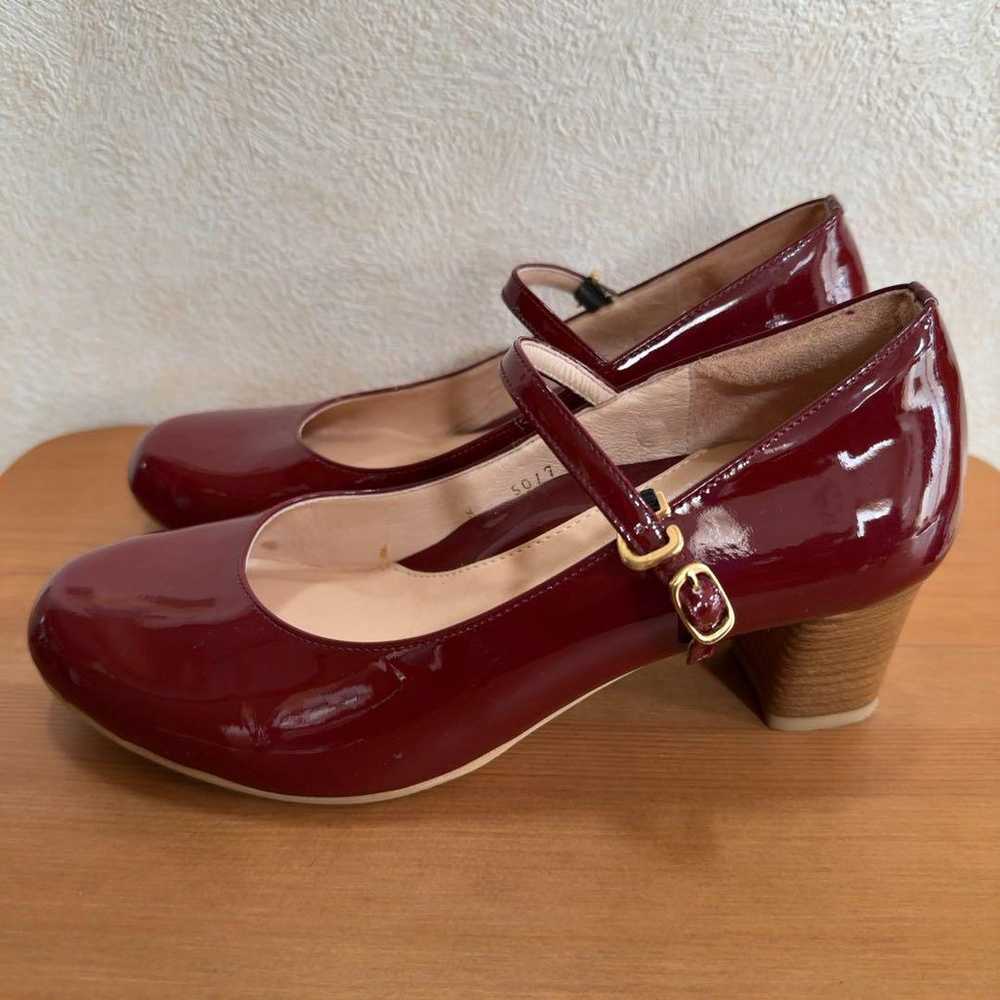 【Great Condition】Enigma ENIGMA Enamel Pumps Red 2… - image 2