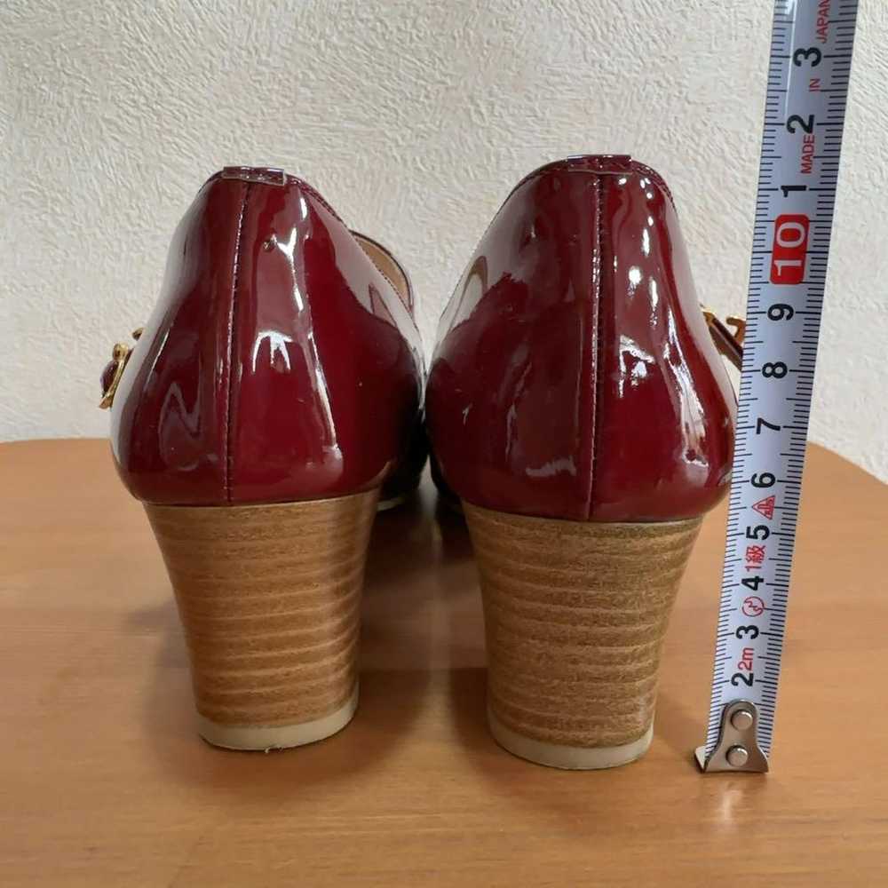 【Great Condition】Enigma ENIGMA Enamel Pumps Red 2… - image 3