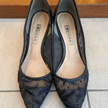 DIANA Floral Sheer High Heel Pumps