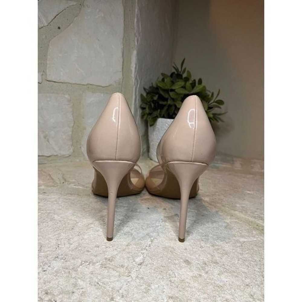 Nine West Nude/light natural round toe heels sz 11 - image 3