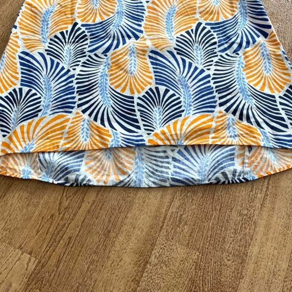 Zara Basic Retro Vintage Style Blue, Orange Palm/… - image 6