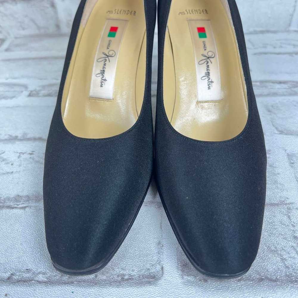 Ginza Kanematsu, black, simple, square-toe pumps … - image 5