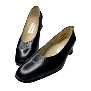 Etienne Aigner Sarah Black Block Heels size 5.5 - image 1