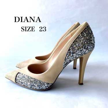 DIANA Diana pumps glitter beige 23cm leather suede