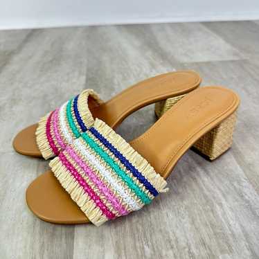 J.Crew Factory Woven mule heels