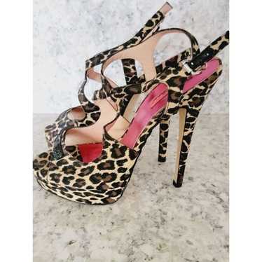 Betsey Johnson 10M Strappy Sandal High 6" Heels A… - image 1