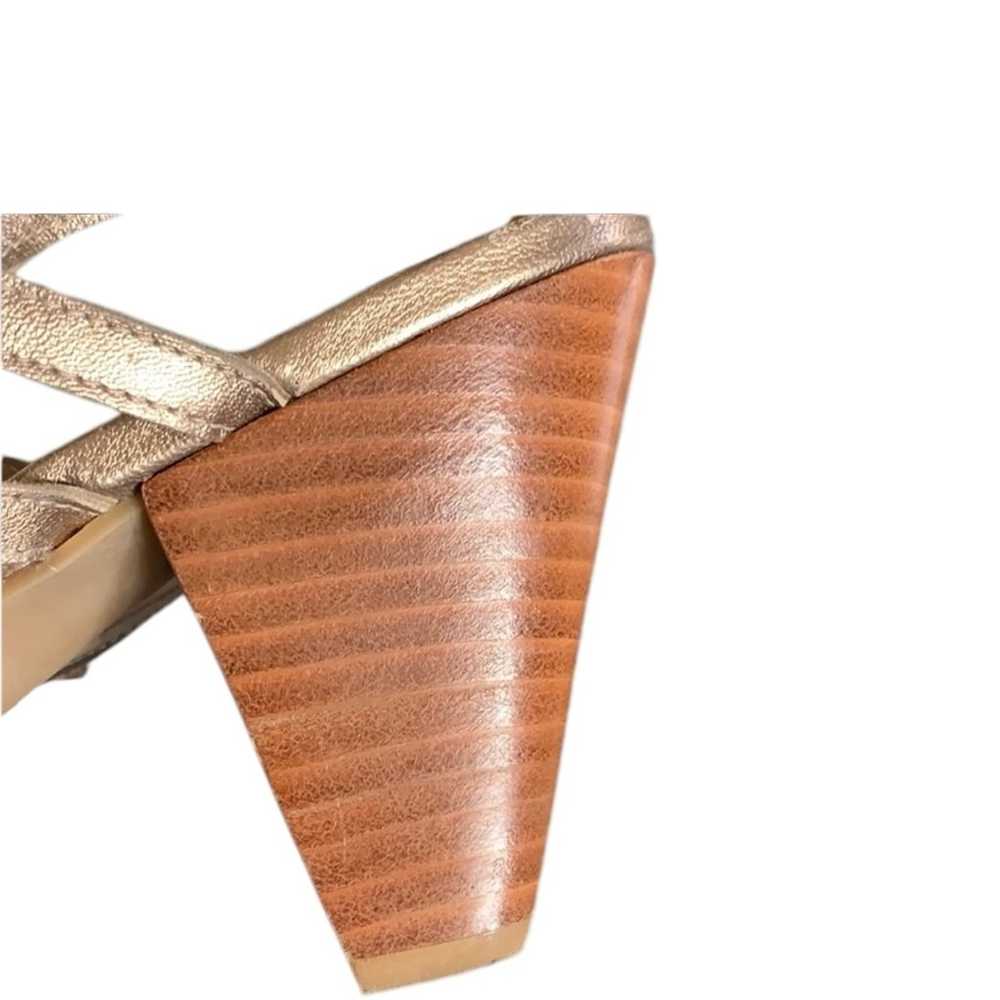 STUART WEITZMAN METALLIC  gladiator SANDLE Sz 6 - image 6