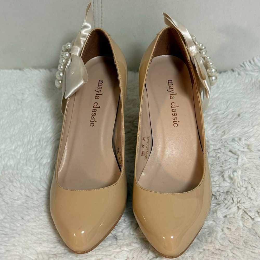 mayla classic Sosie Pumps Beige for weddings Myla… - image 7