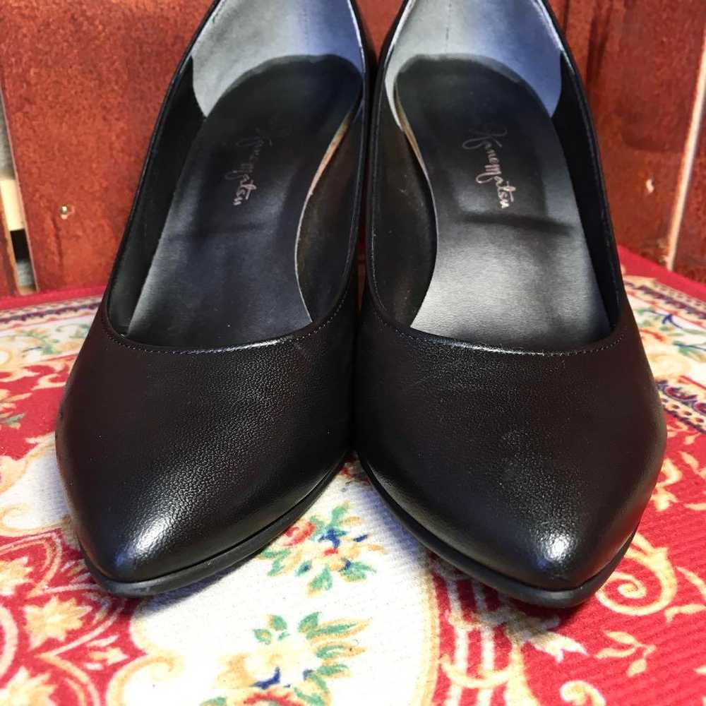 Ginza Kanematsu Black Leather Pumps 23.5cm - image 2