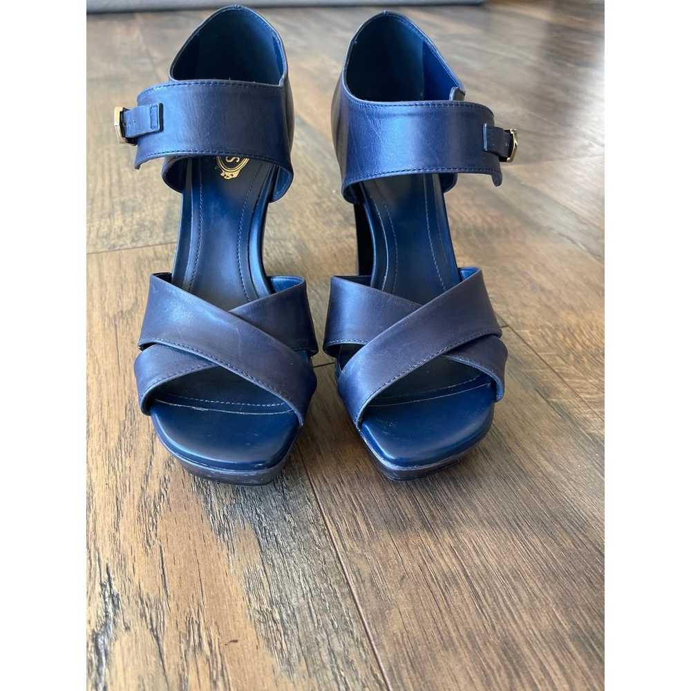 TOD’S Navy Blue Leather Platform Heels (7/37) - image 6