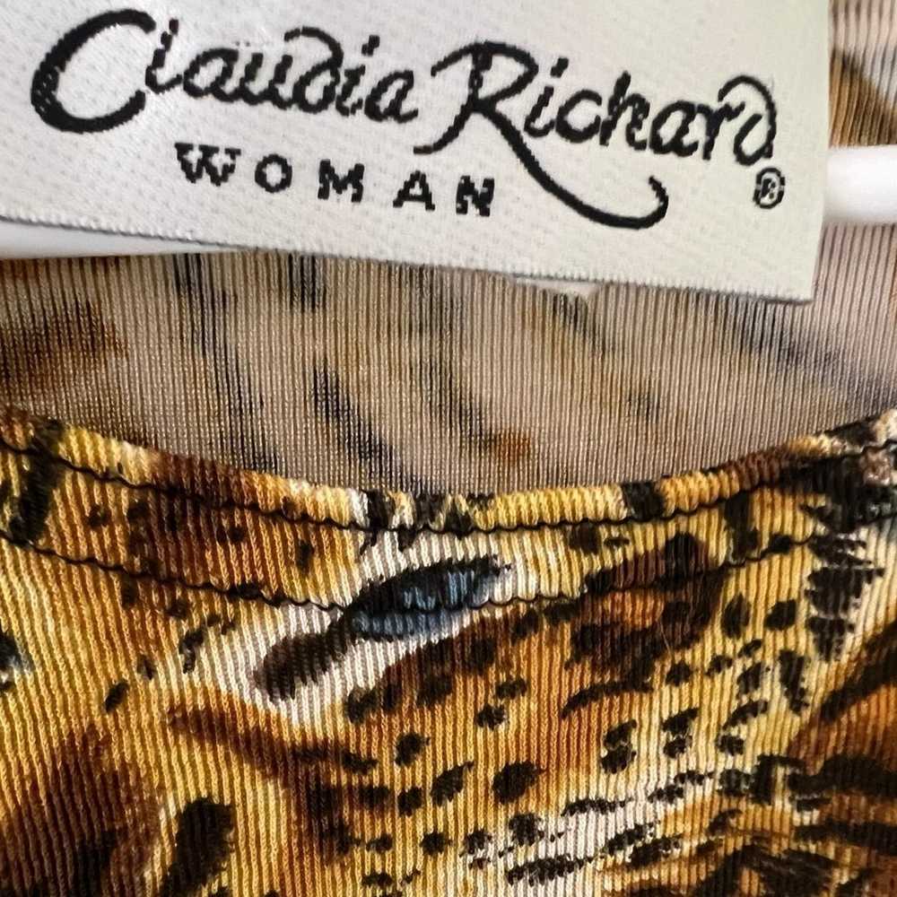 CLAUDIA RICHARD VINTAGE ANIMALS LION & TIGER PRIN… - image 3