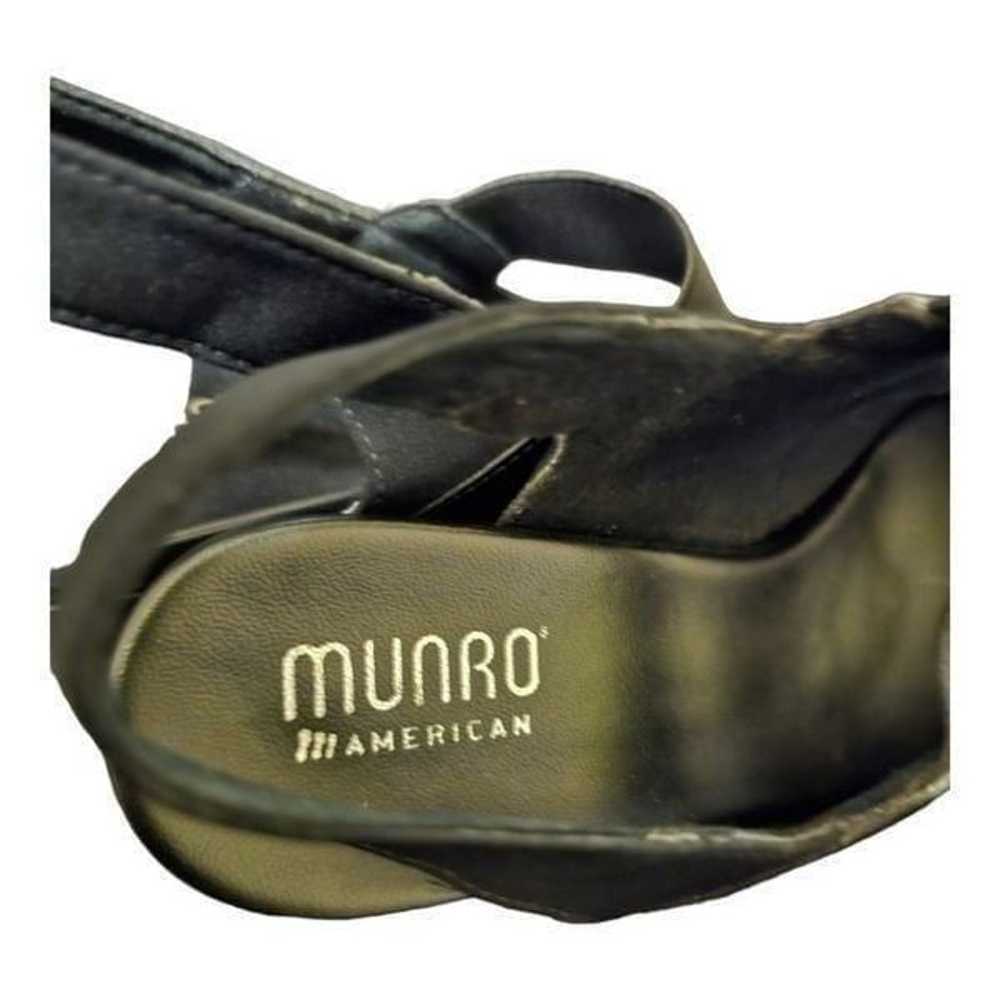 MUNRO "Ella" Fabric/Patent Slingback Pump - Size … - image 5