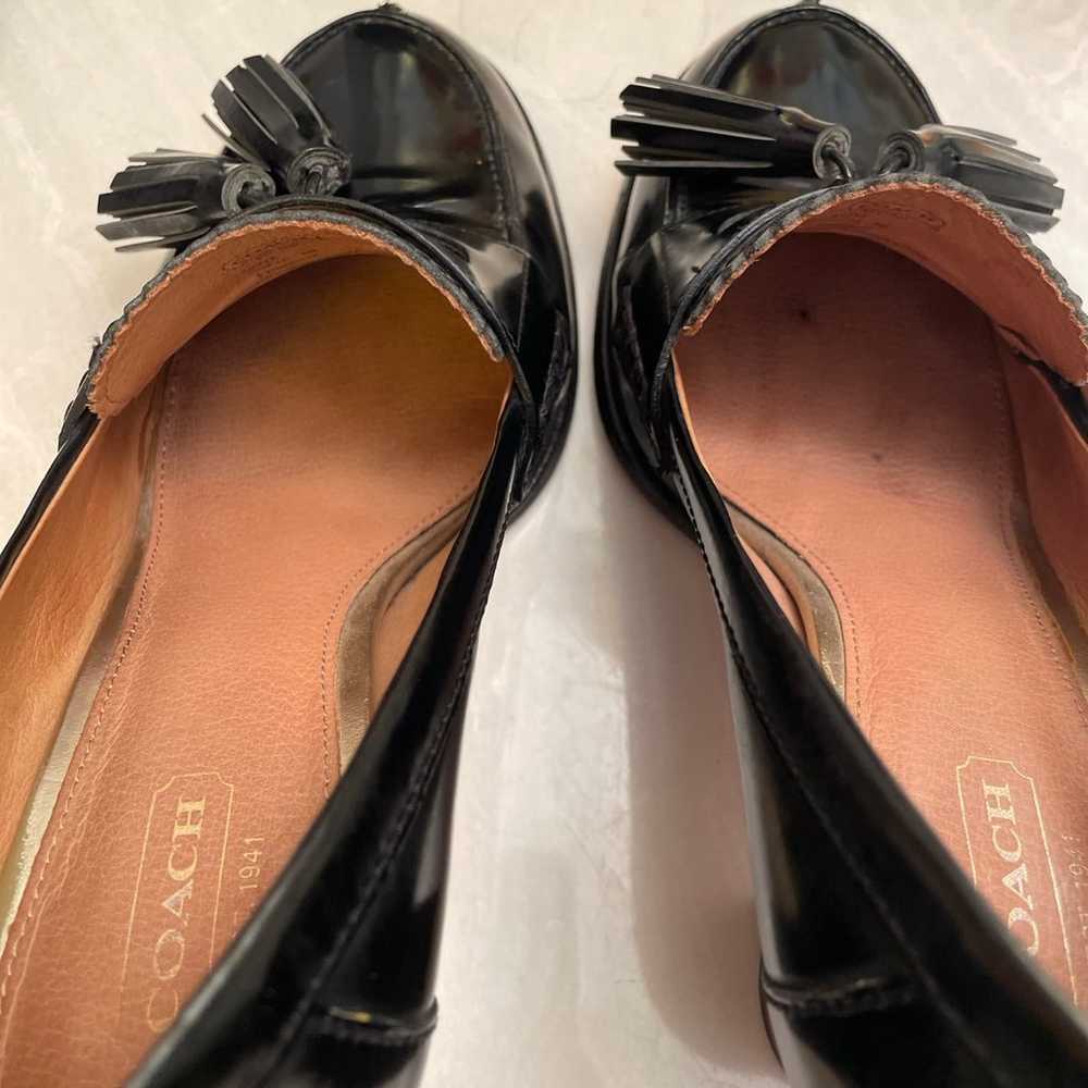 Authentic Coach Greta classic tassel loafer/heels - image 7