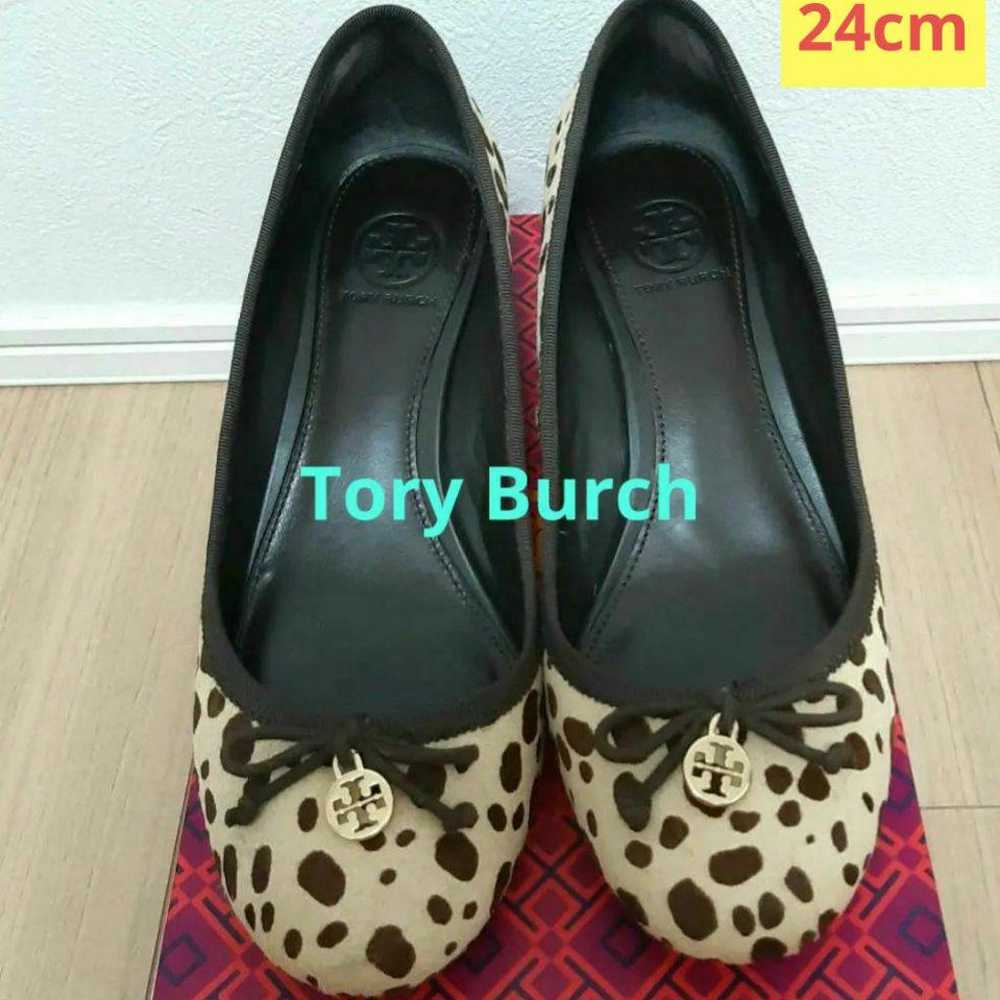 【TORY BURCH】Dalmatian pattern pony hair material … - image 1