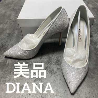 DIANA Silver Glitter High Heels (Excellent Conditi