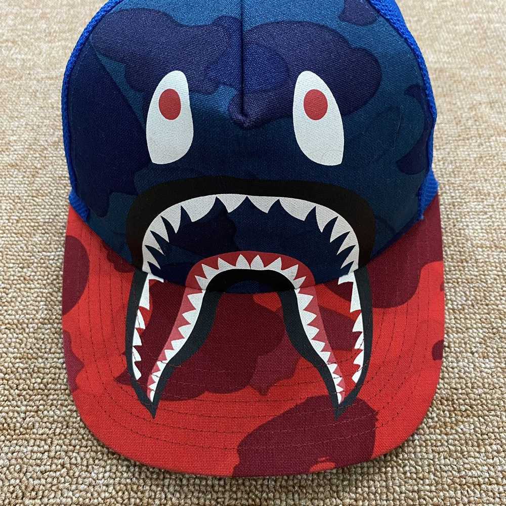 Bape Color Camo Shark Mesh Cap - image 3