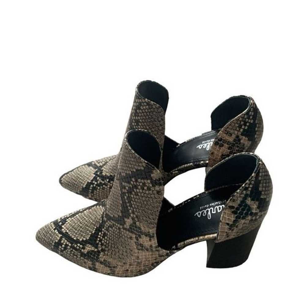 Charles By Charles David Varro bootie snake print… - image 3