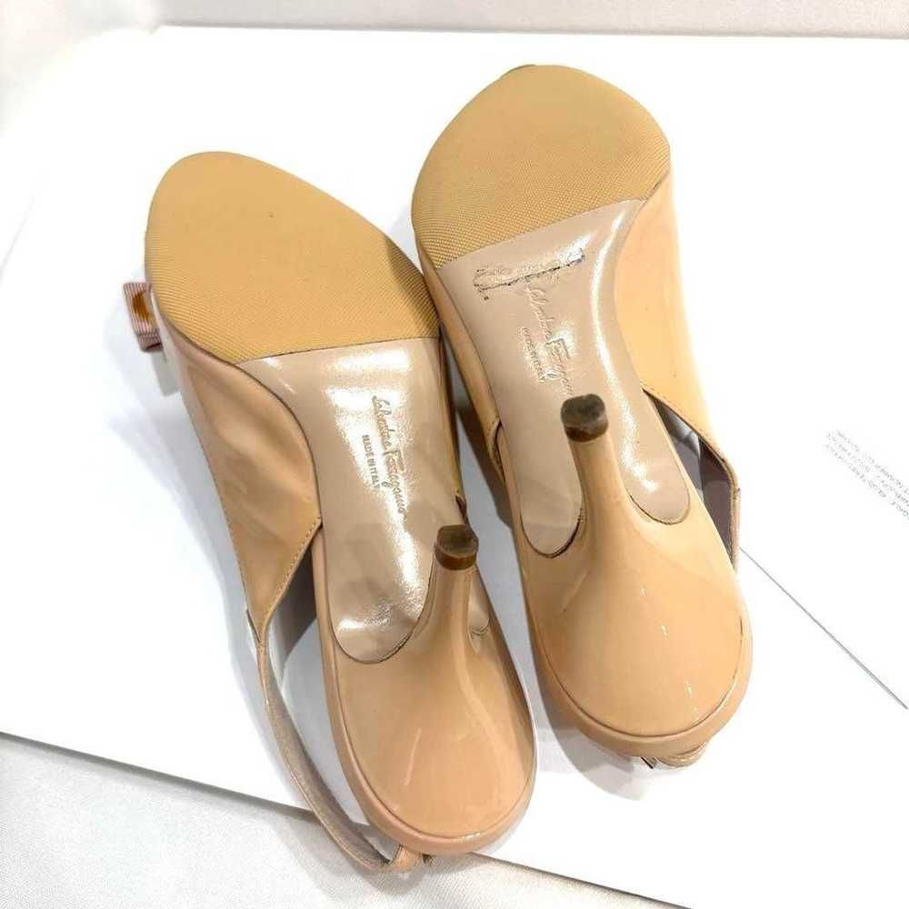 【Unused Class Price Reduction】Ferragamo Beige Pum… - image 8