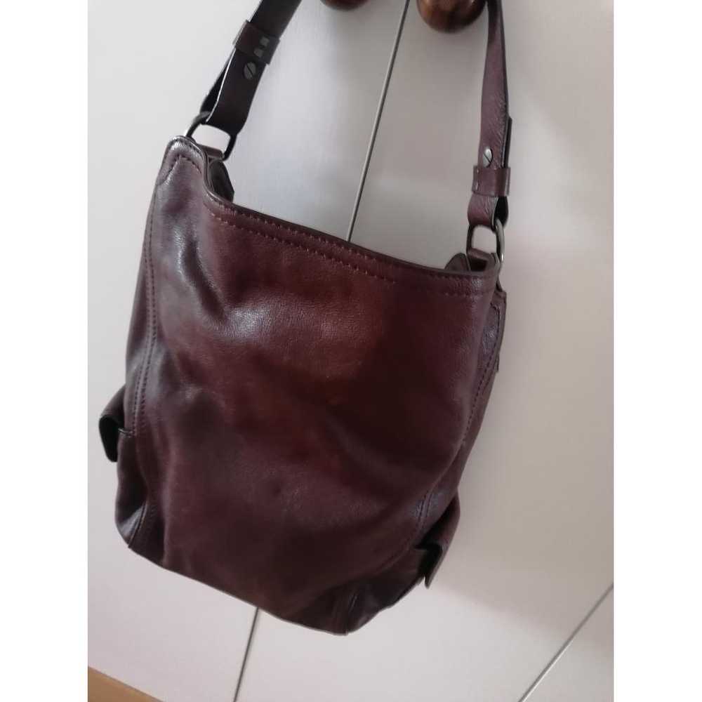 Non Signé / Unsigned Leather handbag - image 2