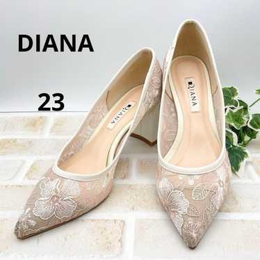 DIANA Diana Pumps, Embroidered Lace, Chunky Heels,