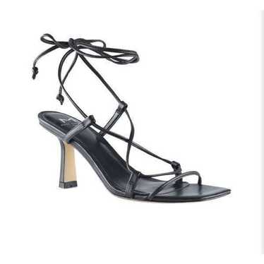 MARC FISHER Nollyn Heeled Strappy Black Heeled San