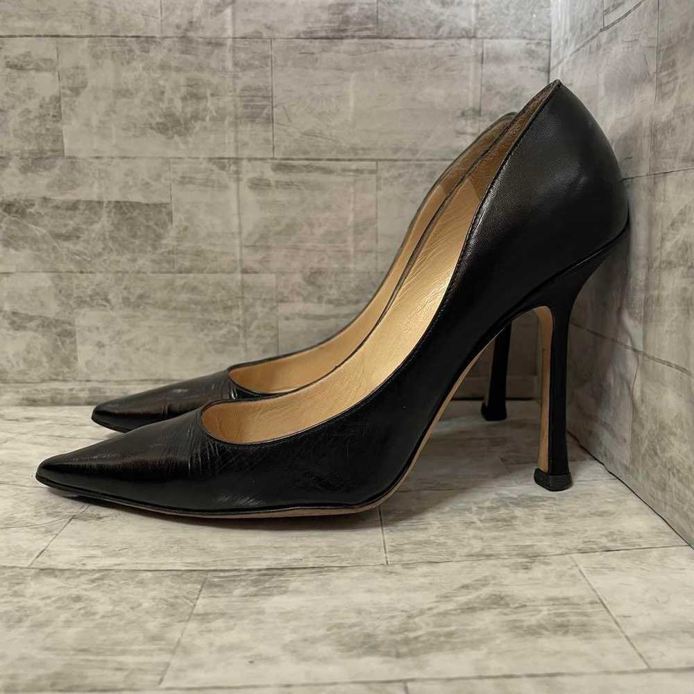 【Excellent Condition】JIMMY CHOO Black Leather Pum… - image 2