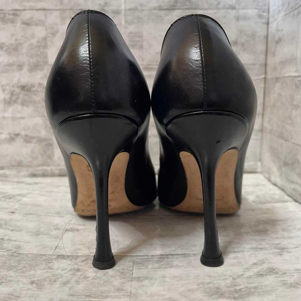 【Excellent Condition】JIMMY CHOO Black Leather Pum… - image 4