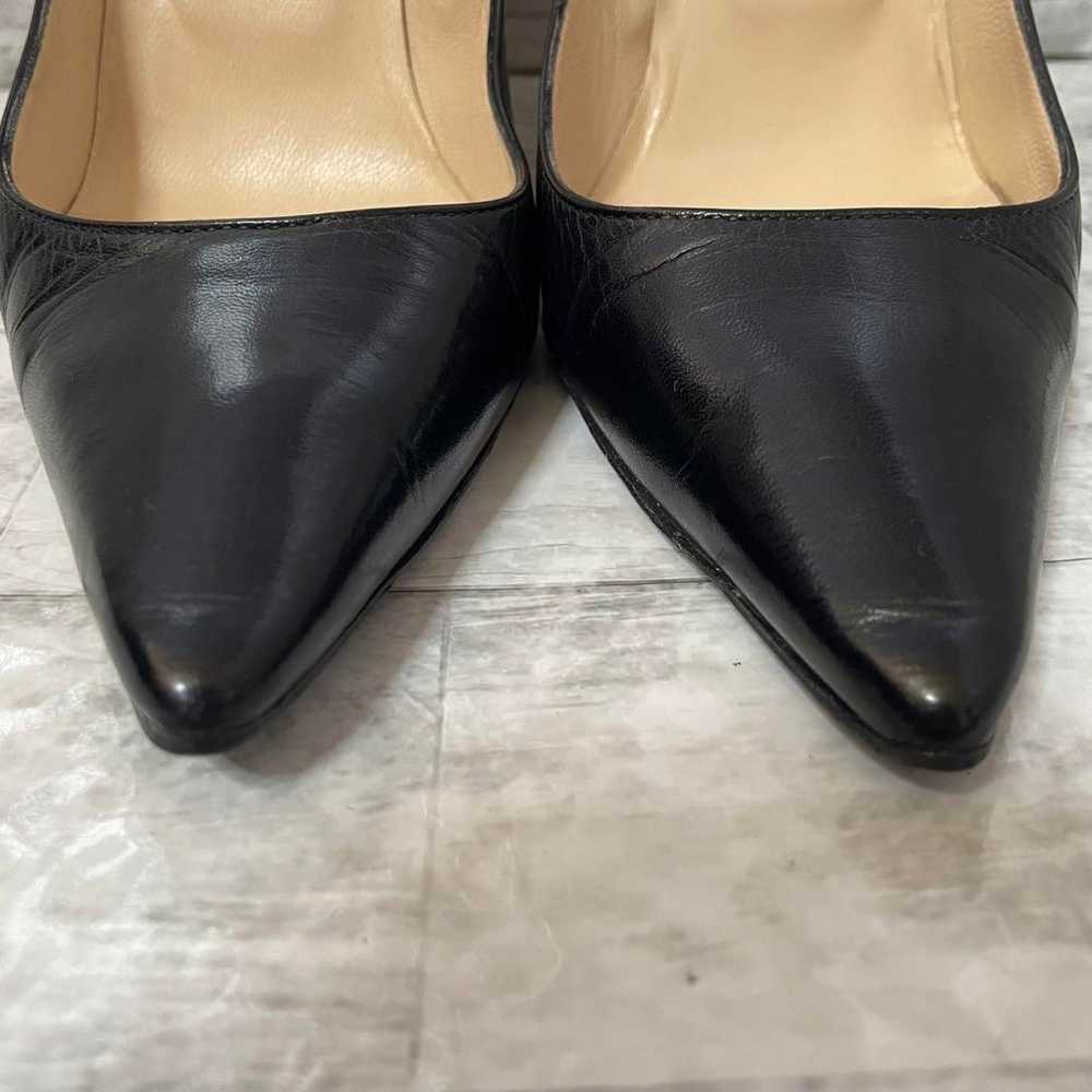 【Excellent Condition】JIMMY CHOO Black Leather Pum… - image 6