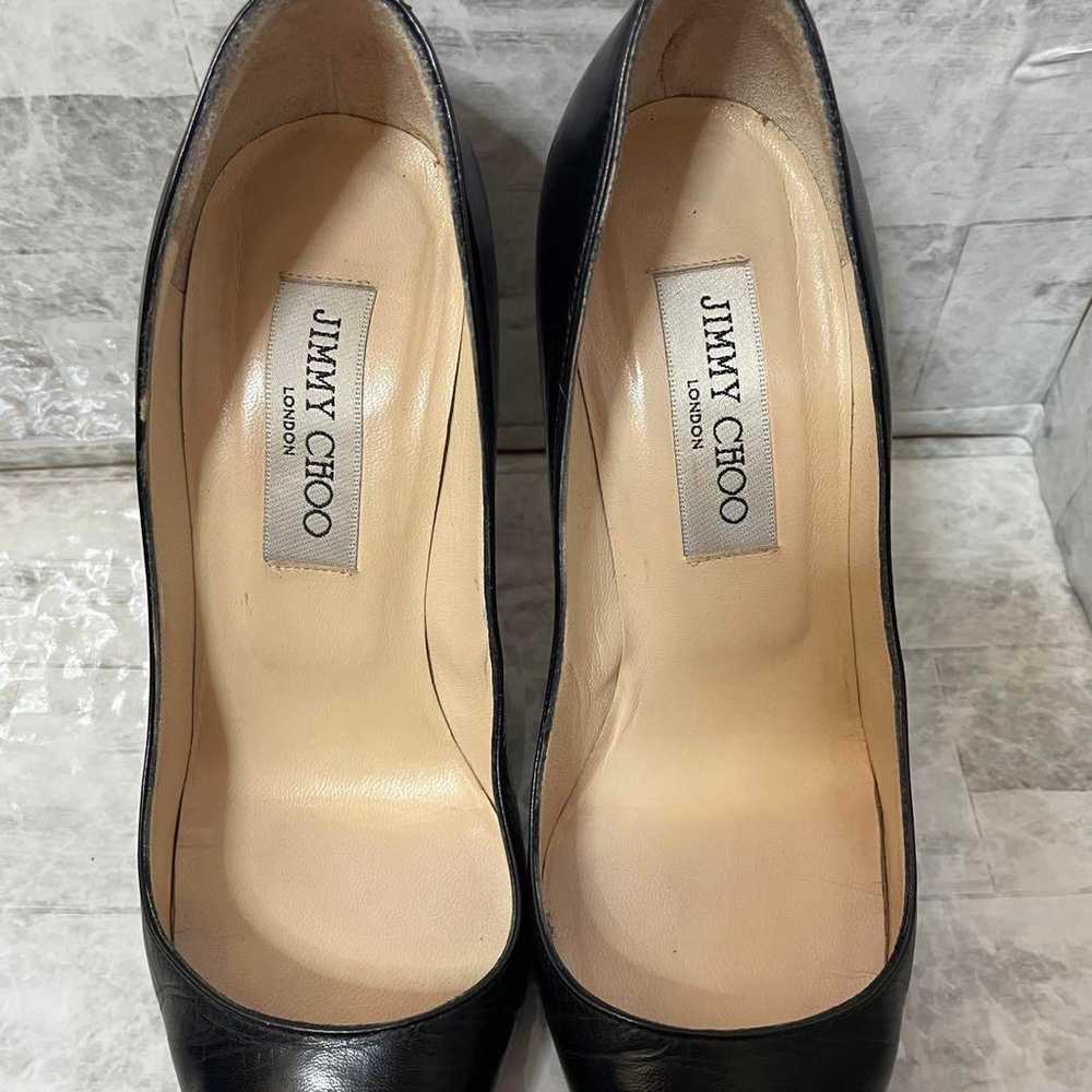 【Excellent Condition】JIMMY CHOO Black Leather Pum… - image 8