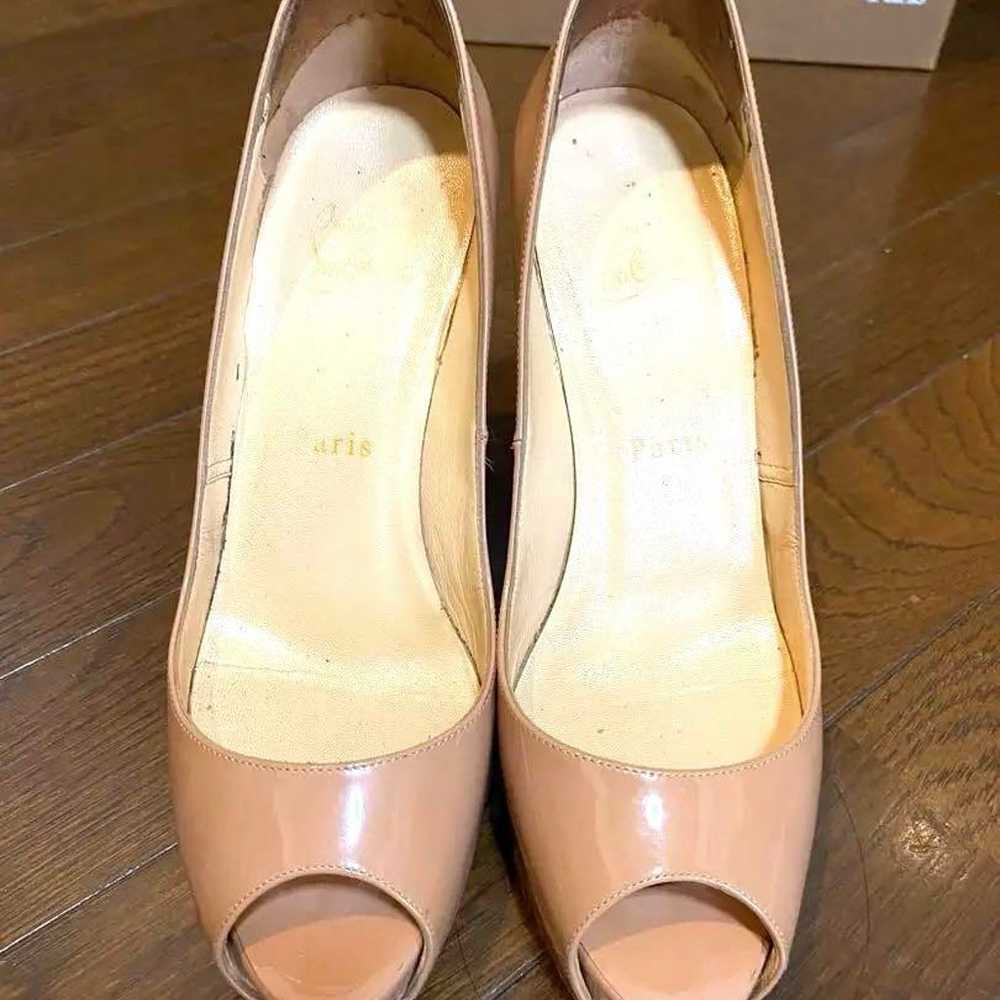 Christian Louboutin Open Toe Pumps Nude Beige 37.5 - image 3