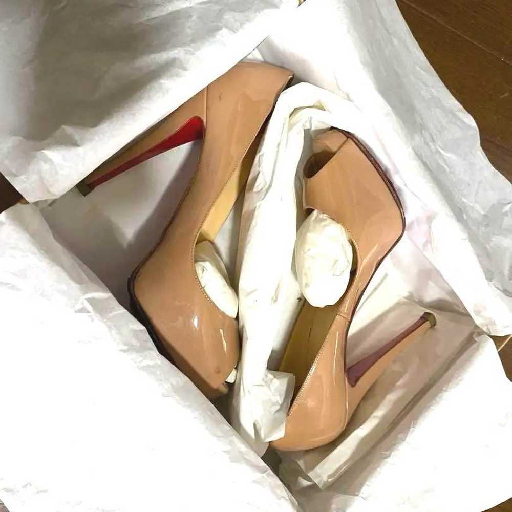 Christian Louboutin Open Toe Pumps Nude Beige 37.5 - image 4