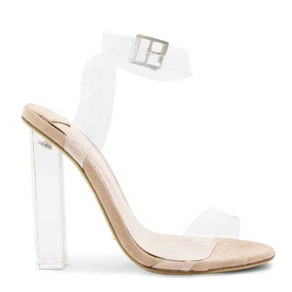 Tony Bianco Kiki Heels in Clear Vynalite & Blush … - image 1