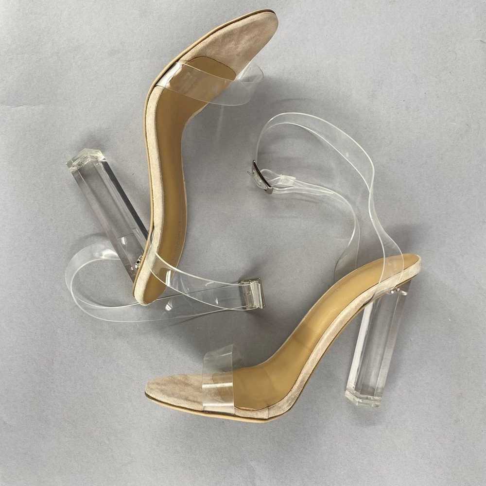 Tony Bianco Kiki Heels in Clear Vynalite & Blush … - image 5