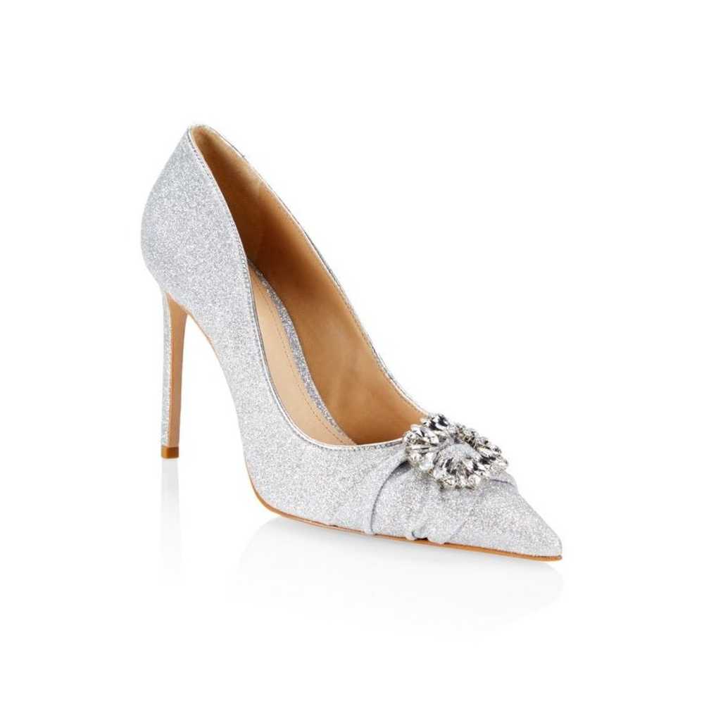 SCHUTZ silver glitter Meisho jeweled embellished … - image 3