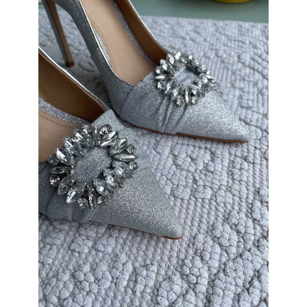 SCHUTZ silver glitter Meisho jeweled embellished … - image 9