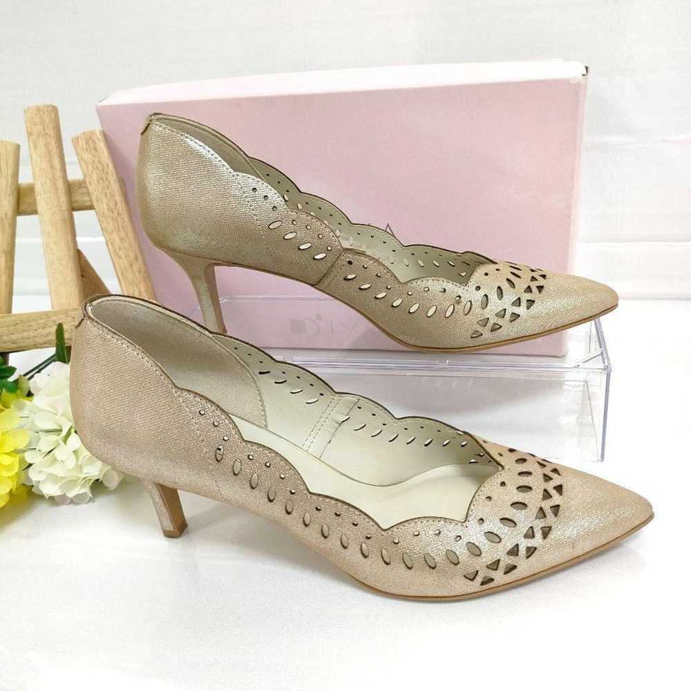 Excellent condition Diana pumps with flower cut d… - image 6