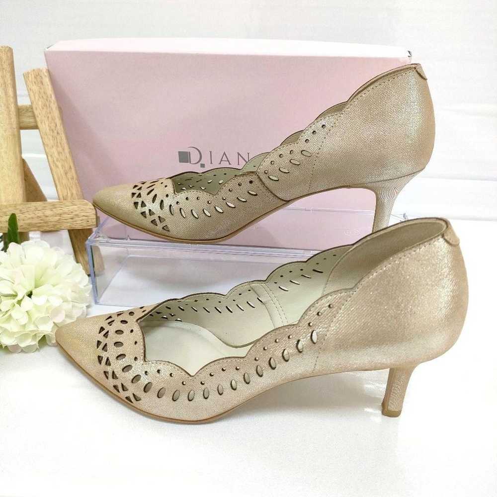 Excellent condition Diana pumps with flower cut d… - image 8